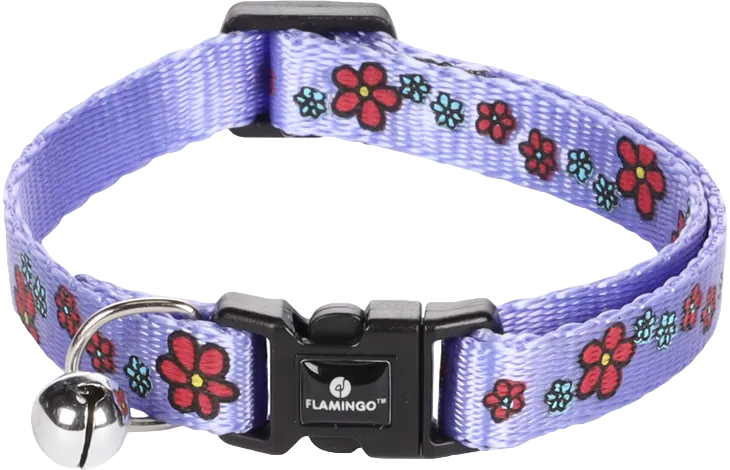 Halsband KATTEN figuurtjes met bel (meerdere kleuren) 20-35cm