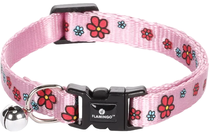 Halsband KATTEN figuurtjes met bel (meerdere kleuren) 20-35cm - Nora-Lou
