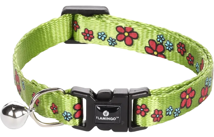 Halsband KATTEN figuurtjes met bel (meerdere kleuren) 20-35cm