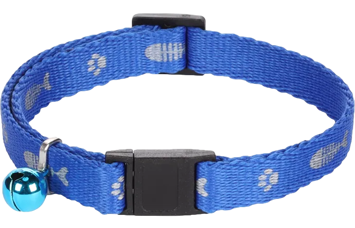 Halsband KATTEN figuurtjes met bel (meerdere kleuren) 20-35cm - Nora-Lou