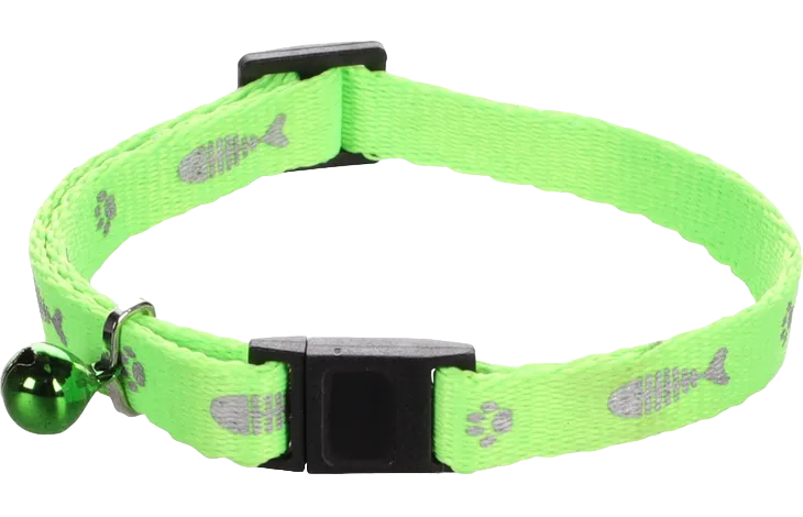 Halsband KATTEN figuurtjes met bel (meerdere kleuren) 20-35cm - Nora-Lou