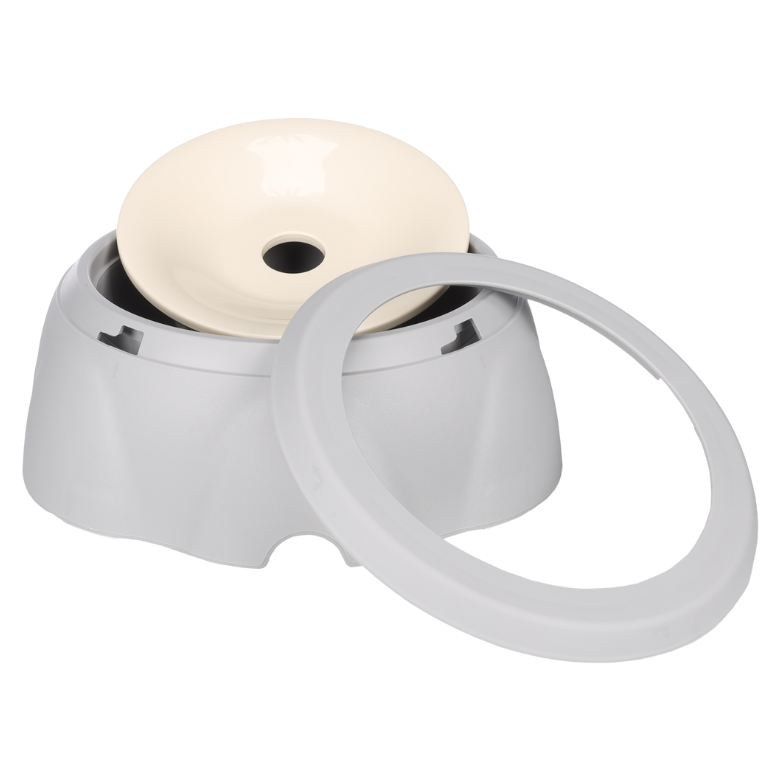 Drinkpot Spill Rond Grijs (tegen morsen) - Nora-Lou