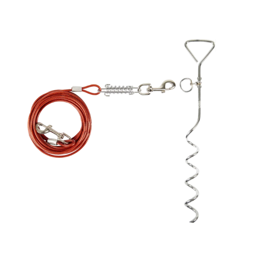 Grondpin met aanlegkabel zilver - Nora-Lou