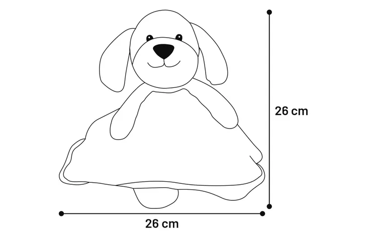 Speelgoed Puppy Nilak Hond Meerkleurig - Nora-Lou