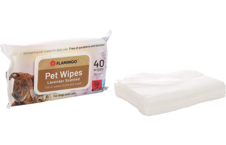 Verzorgingsdoekje voor de vacht Reini lavendelgeur - Geïmpregneerd doekje - Nora-Lou