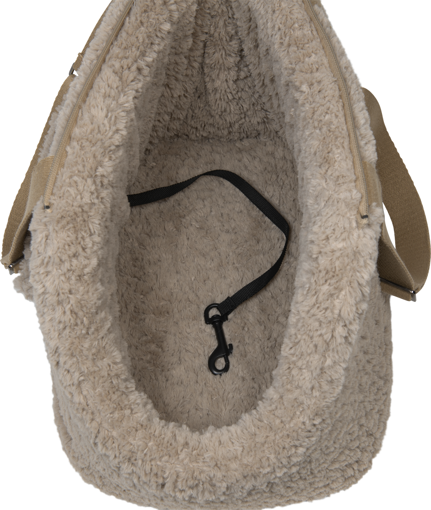 AB Curl Plush draagtas Beige - S