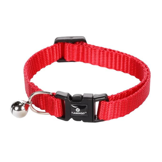 Halsband KATTEN met bel (meerdere kleuren) 20-35cm - Nora-Lou