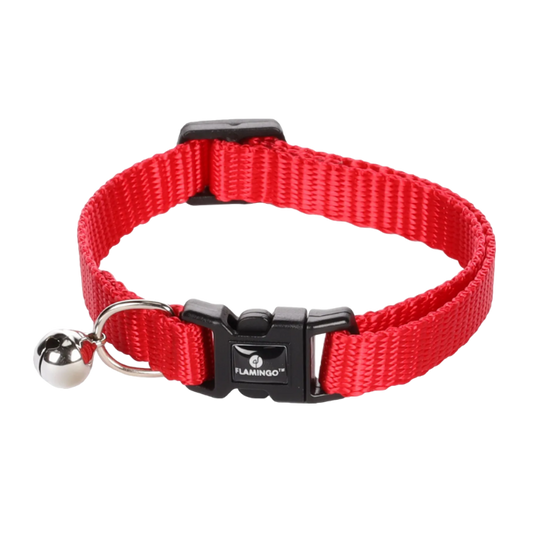 Halsband KATTEN met bel (meerdere kleuren) 20-35cm - Nora-Lou