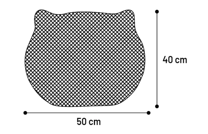 Kattenbakmat Matz Zwart
