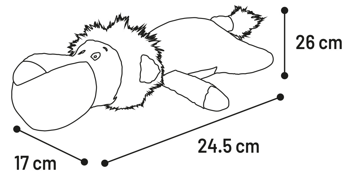 Speelgoed Flatsi Leeuw Bruin