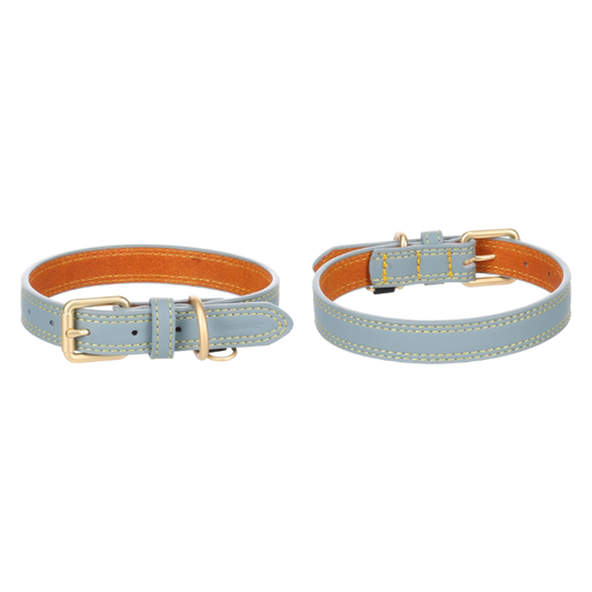 Flamingo Lederen halsband Virgina (meerdere kleuren) - Nora-Lou
