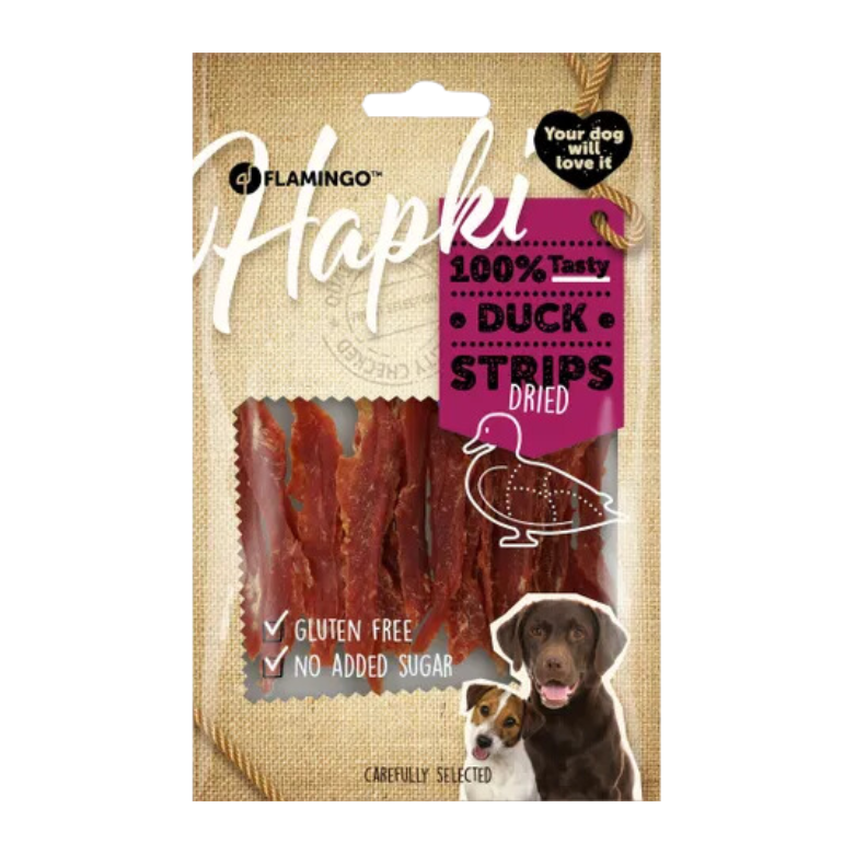 Snack Hapki Strips met eend (85gr) - Nora-Lou