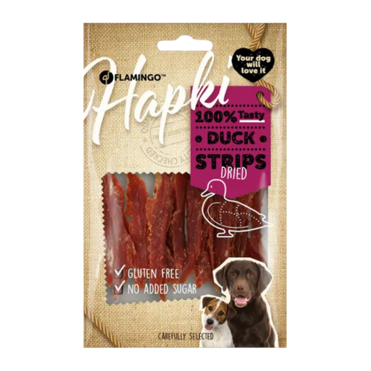 Snack Hapki Strips met eend (85gr) - Nora-Lou