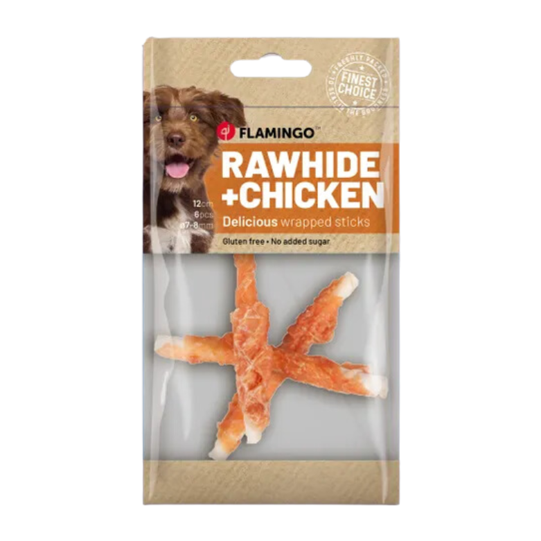 Snack R'Hide Staaf met kip 12cm 11gr / 6 st 70gr - Nora-Lou