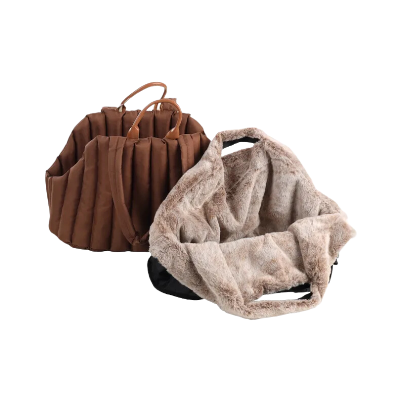 Flamingo Draagtas Tuke Bruin (groot) - Nora-Lou