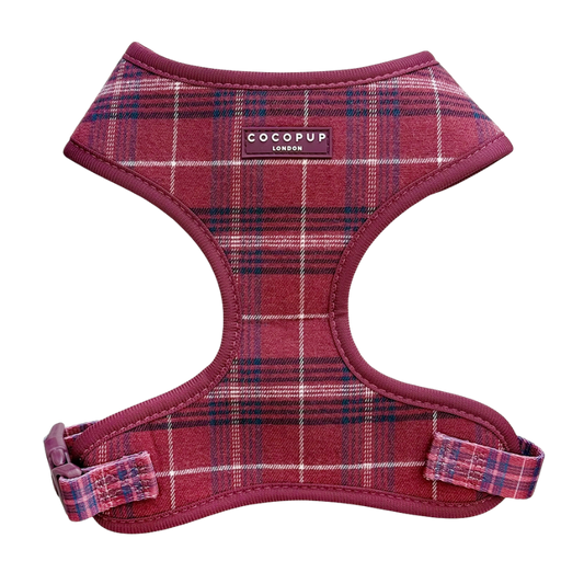 Cocopup harnas verstelbaar Mulberry Plaid