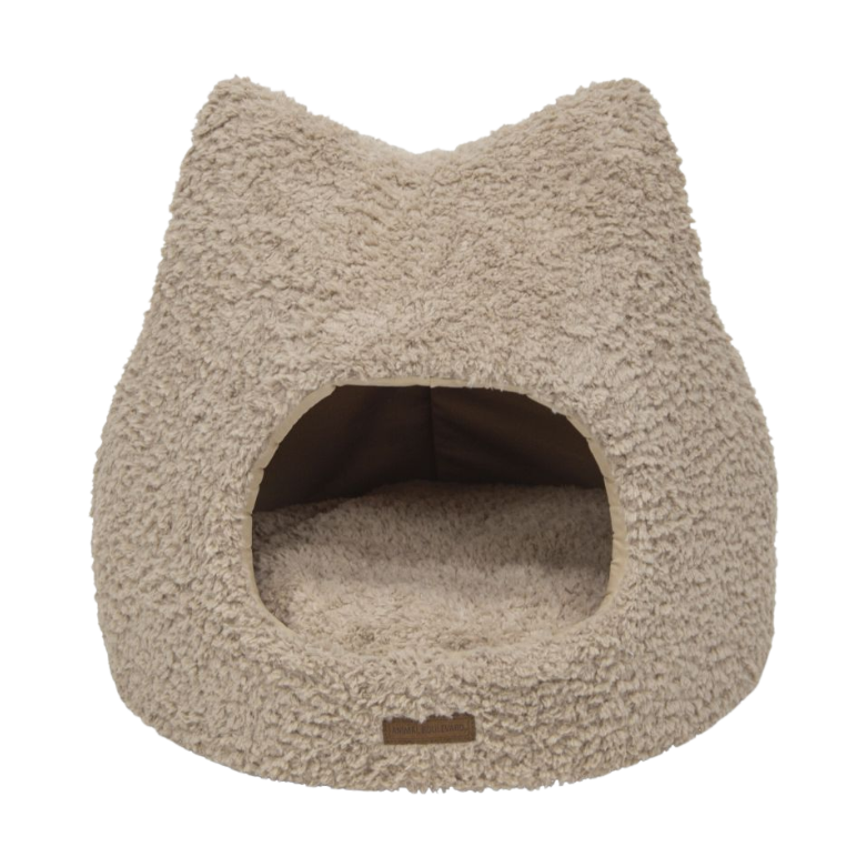 Animal Boulevard Curl Plush Cat igloo/cat bed XS Beige