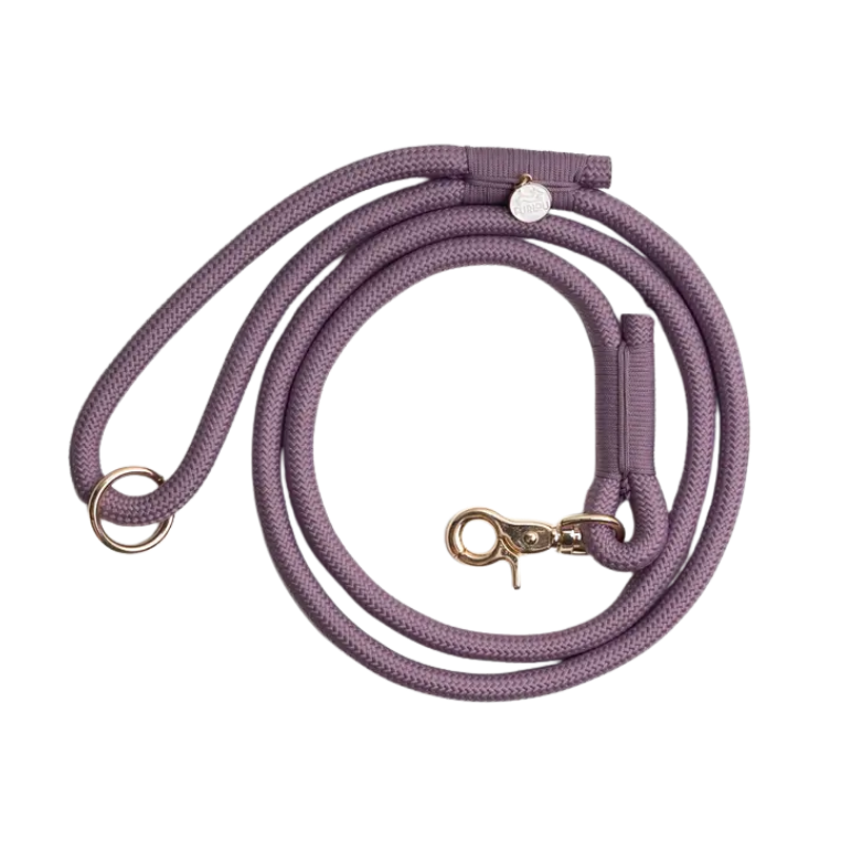 Furlou gevlochten hondenriem - LILA