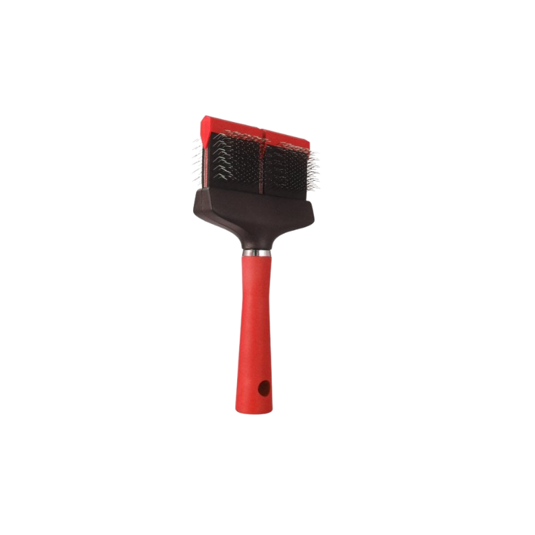 Flexible brush slicker red double TRITRA