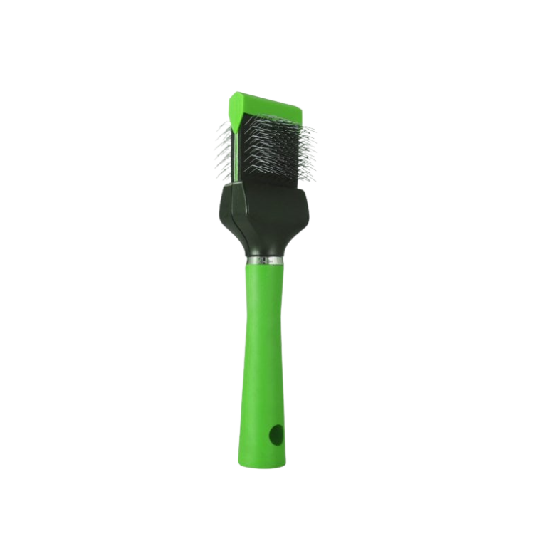 Flexible brush slicker green single TRITRA