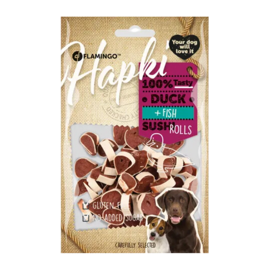 Snack Hapki Sushi rolletjes met eend & Vis (85gr) - Nora-Lou
