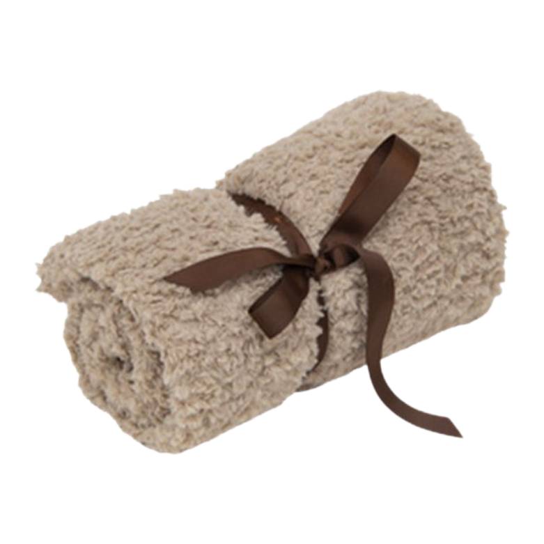 Chubby Curl deken Beige