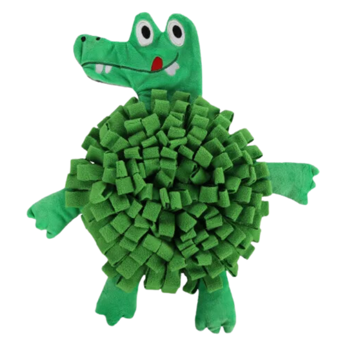 Snuffelmat njammie krokodil groen - Nora-Lou