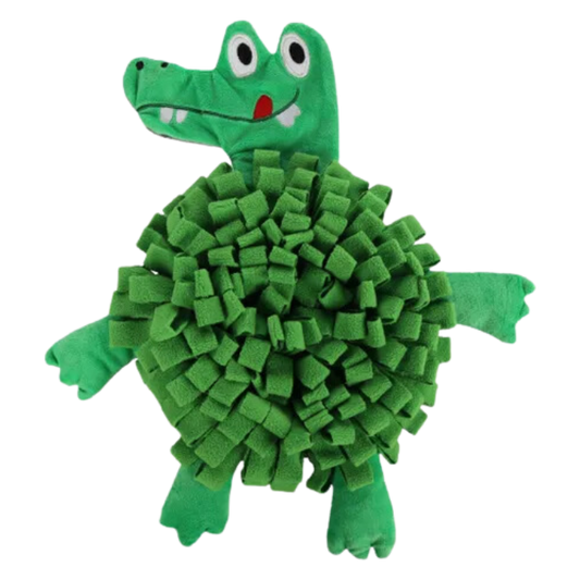 Snuffelmat njammie krokodil groen - Nora-Lou