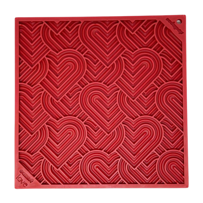 Sodapup Lickmat Heart Large – Red - Nora-Lou