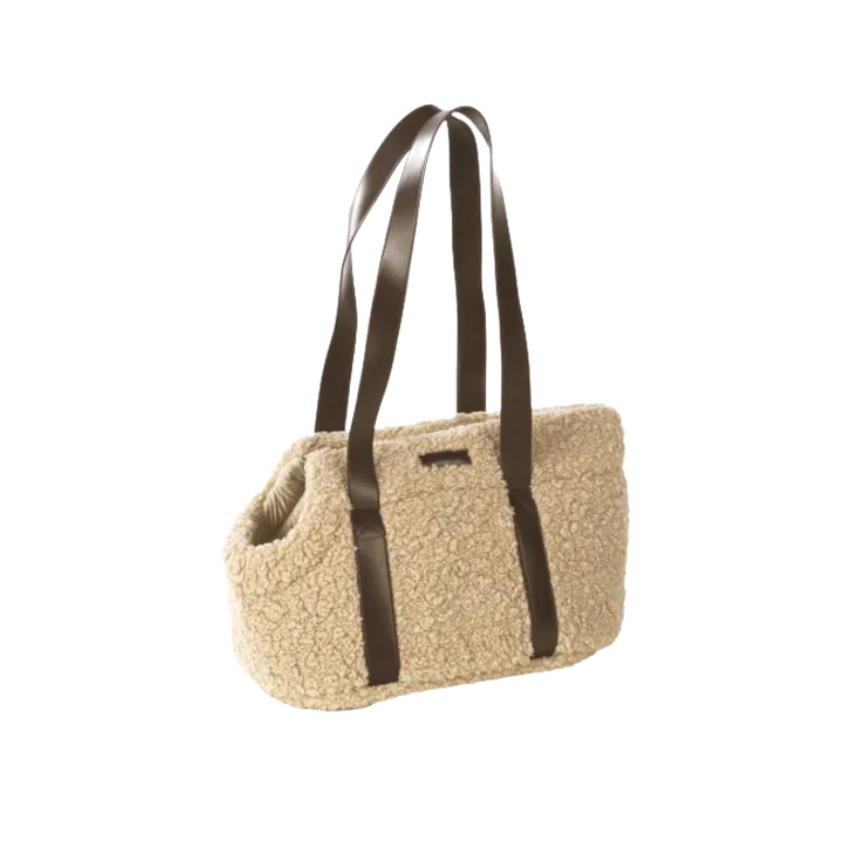 Flamingo Draagtas Teddy Beige