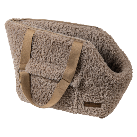 AB Curl Plush draagtas Beige - S