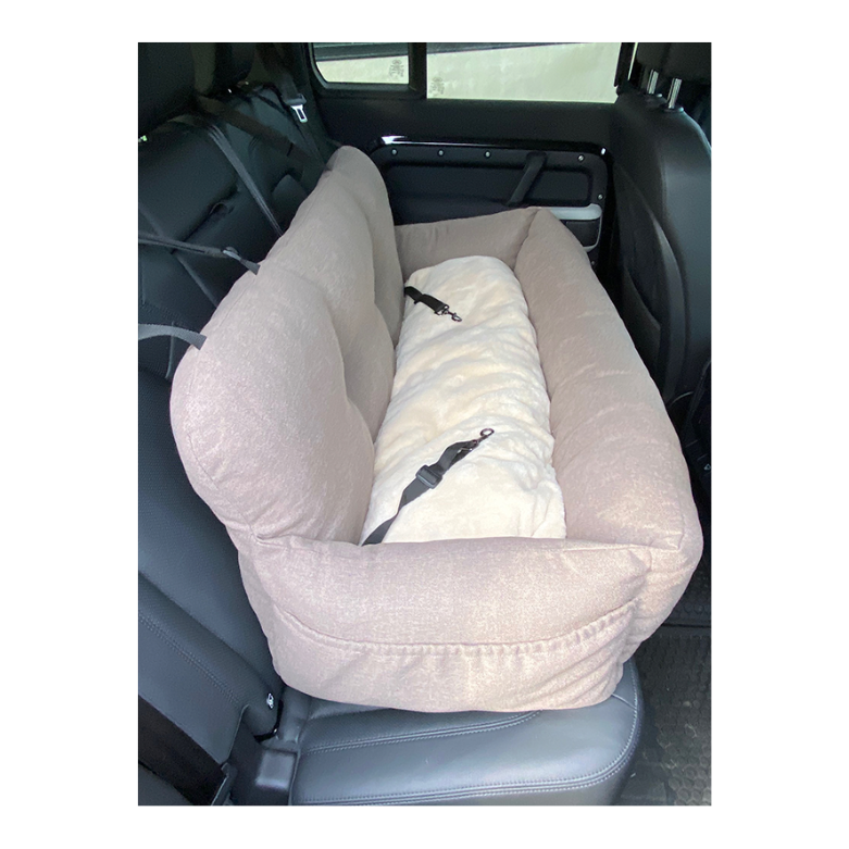 AB HOME&AWAY Autostoel/ Automand achterbank Betty Beige -113x47x42cm
