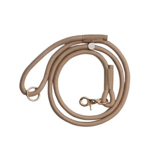 Furlou braided dog leash - SAND