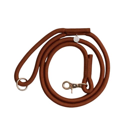 Furlou braided dog leash - CLAY