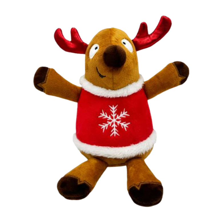 Lulubelles Power Plush Holiday Rocky Reindeer Small