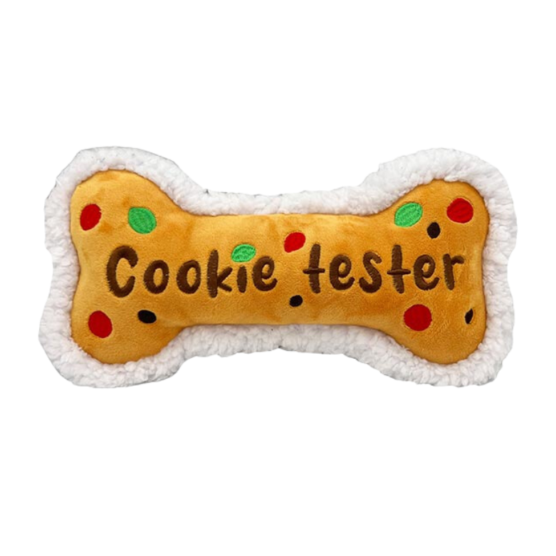 Lulubelles Power Plush Holiday Cookie Tester Bone Large