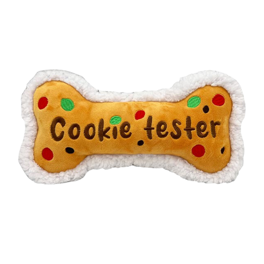 Lulubelles Power Plush Holiday Cookie Tester Bone Large - Nora-Lou