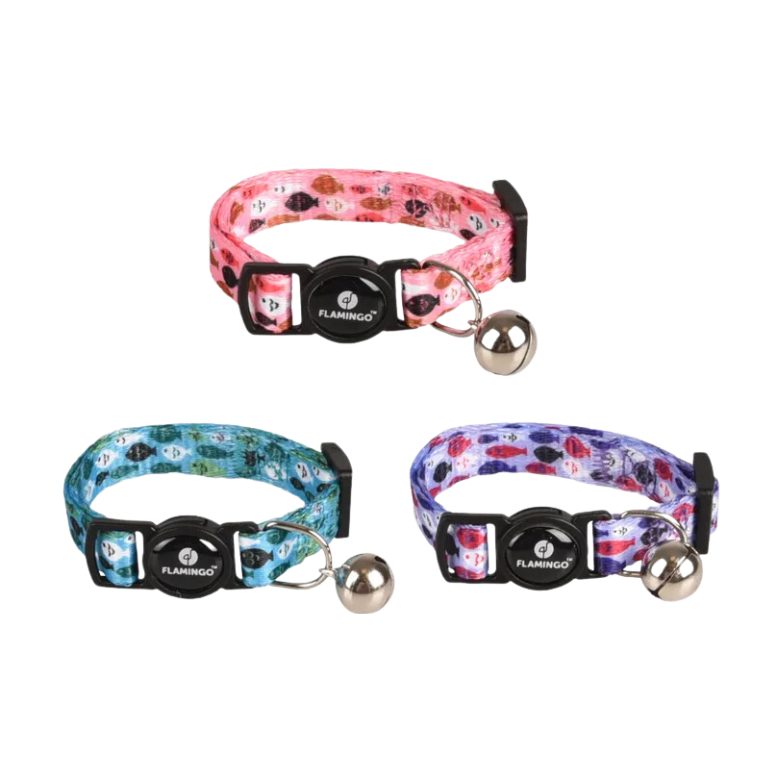 Flamingo Halsband voor KITTENS Minou 15-22cm (meerdere kleuren) - Nora-Lou