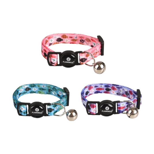 Flamingo Halsband voor KITTENS Minou 15-22cm (meerdere kleuren) - Nora-Lou