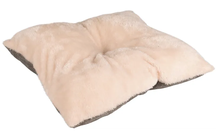 Kattenmand Snoozebay ovaal bruin & crème - Nora-Lou