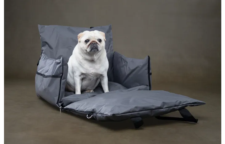 Flamingo Autostoel/automand Bobba 3-in-1 Grijs - Nora-Lou