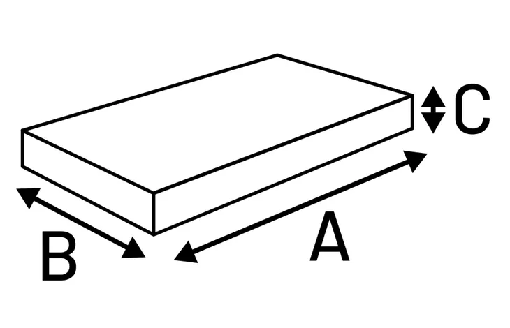Orthopedisch (Bench) Kussen Charlota rechthoekig lichtgrijs