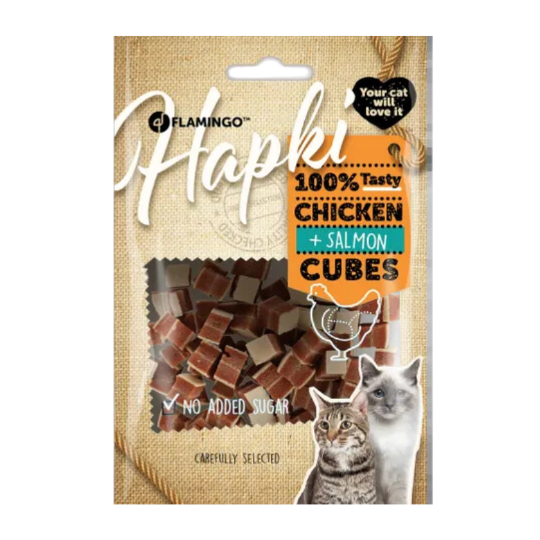 Snack Hapki Blokjes met kip & met zalm