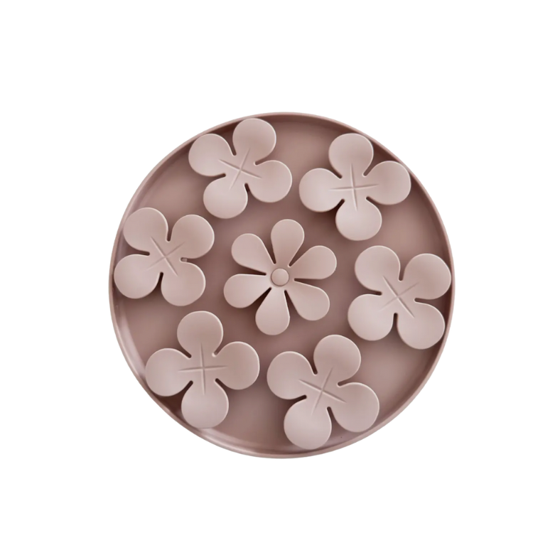Slow feeder bloemen roze
