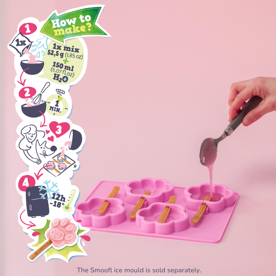 Smoofl Mix Strawberry voor hondenijs