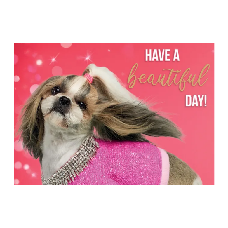 Wenskaart A5 - Hond Beautiful day - Nora-Lou