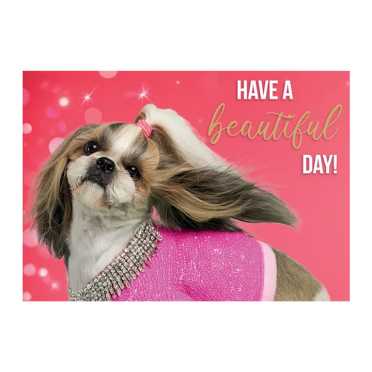 Wenskaart A5 - Hond Beautiful day - Nora-Lou