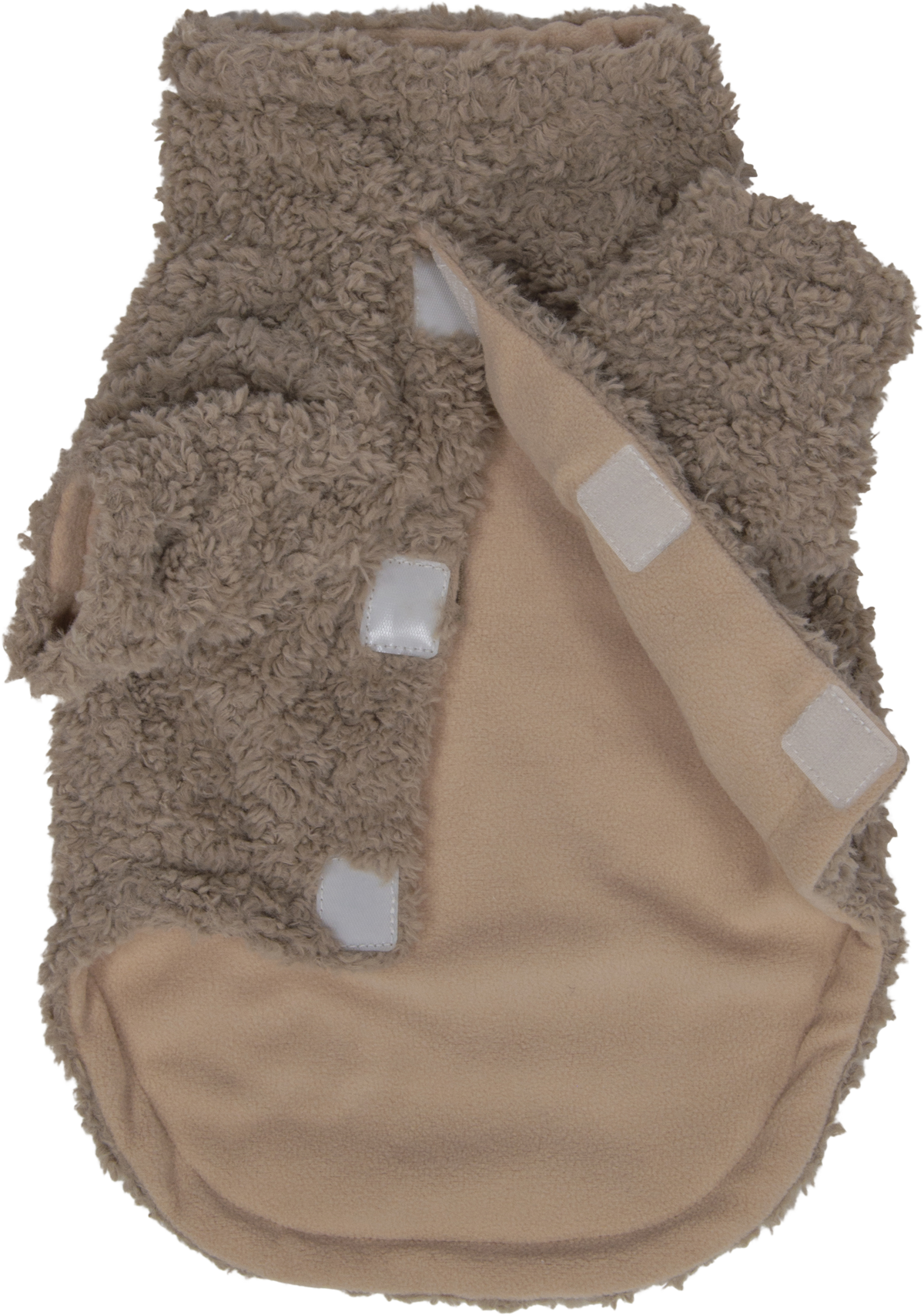 AB Curl Plush trui beige