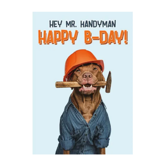 Wenskaart A5 - Hond/ Handyman - Nora-Lou
