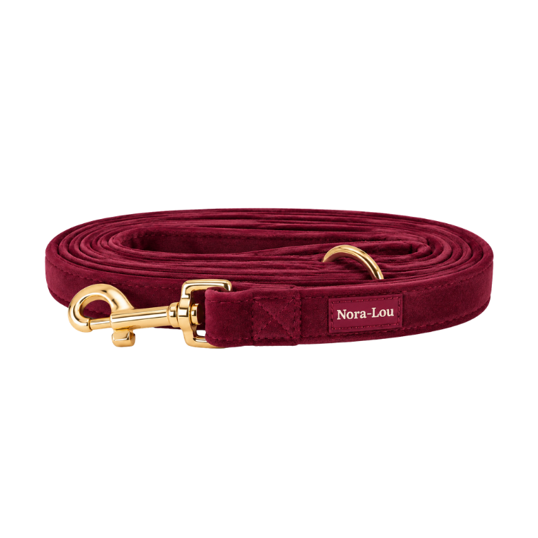 Nora-Lou Leiband Cherry Velvet - Bordeaux - Nora-Lou